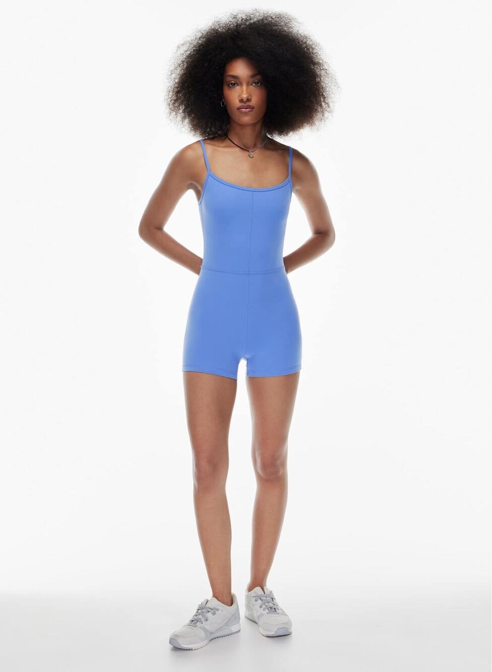 Aritzia Wilfred Free Divinity 3" Athletic Workout Romper Sz M in Playful Purple